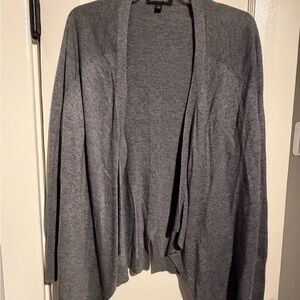 Banana Republic Women's Super Soft Merino Wool Gray Open Front Sweater Size S